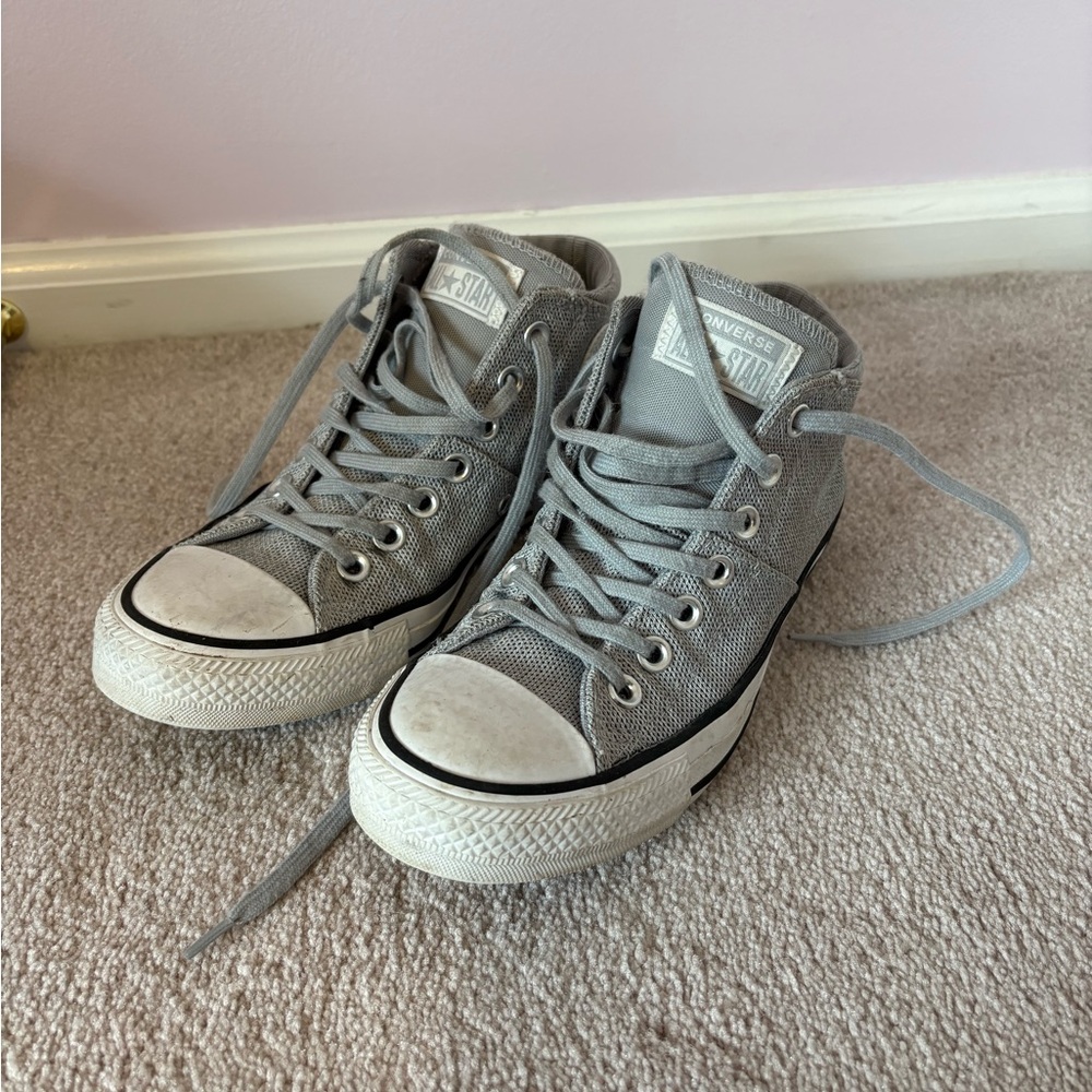 Converse Gray High-Top Sneakers